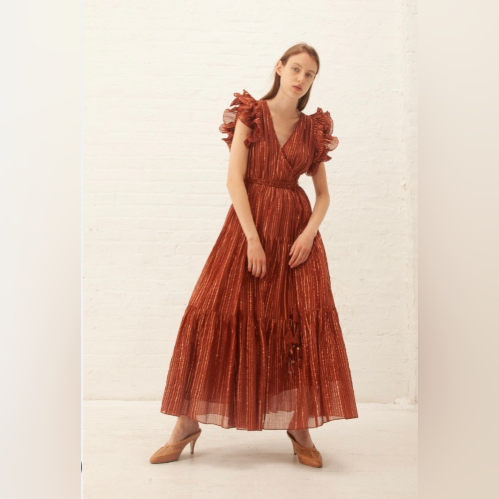 Ulla Johnson Liliana Dress in Mahogany Size 6 Minor Flaw
